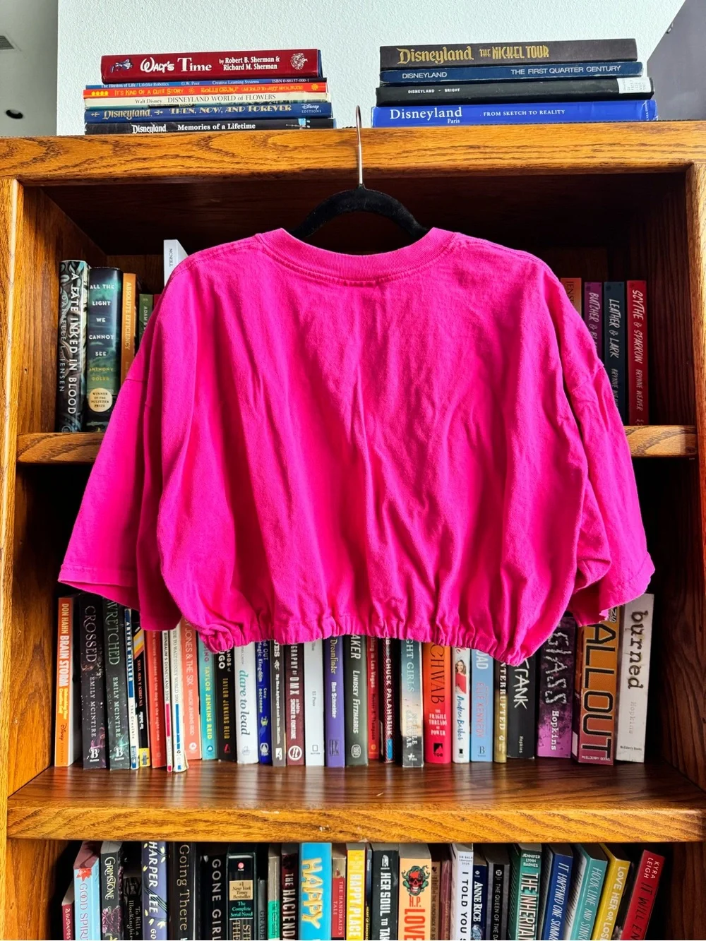 Disney Pink Cropped Walt Disney World T-Shirt